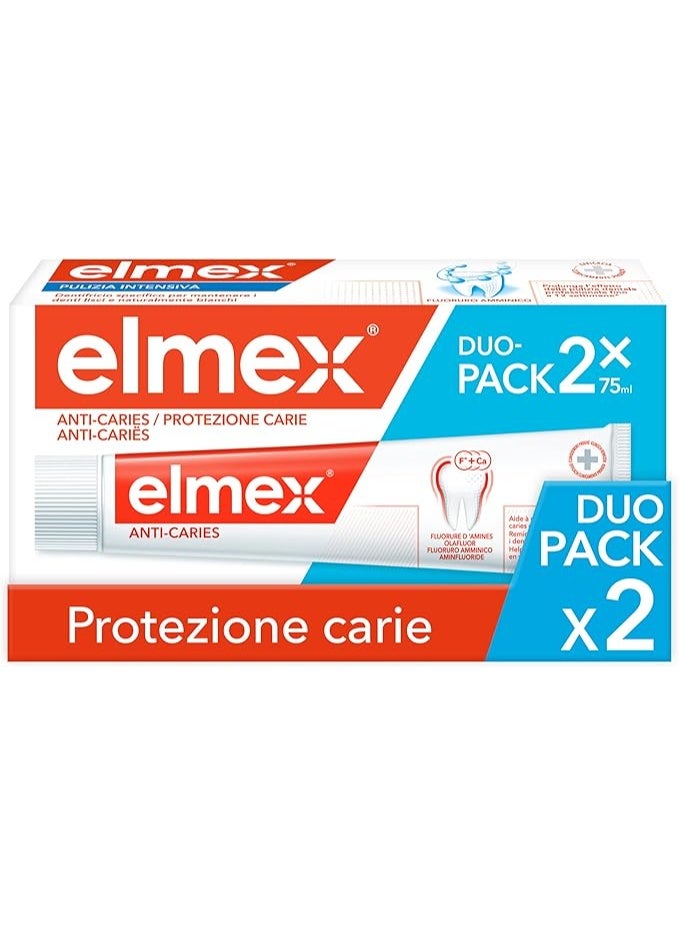 Elmex Anti-Decays Toothpaste 2 x 75ml - Image 1